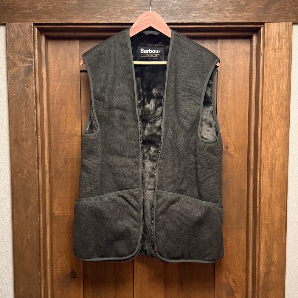 Barbour Warm Pile Zip-In Liner Gilet